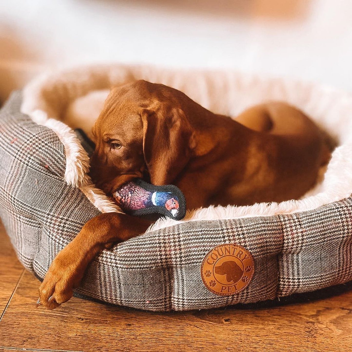 Luxury Tweed Dog Bed