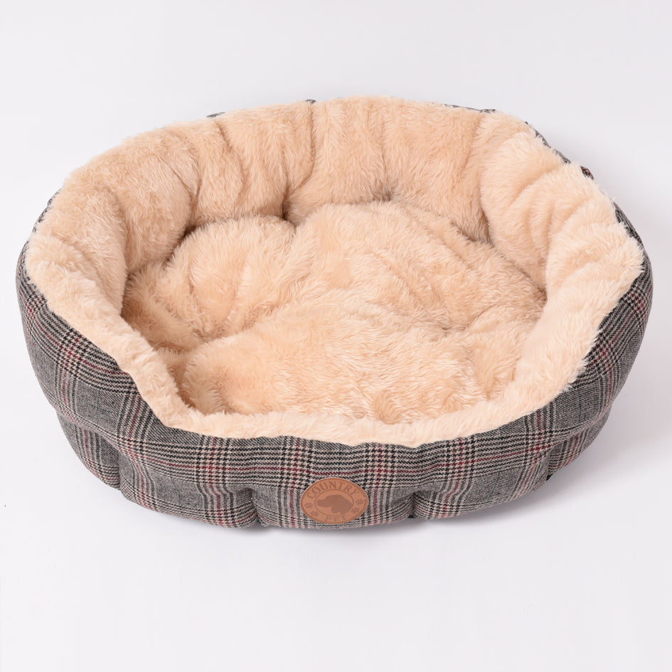Luxury Tweed Dog Bed