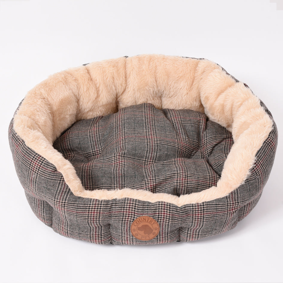 Luxury Tweed Dog Bed