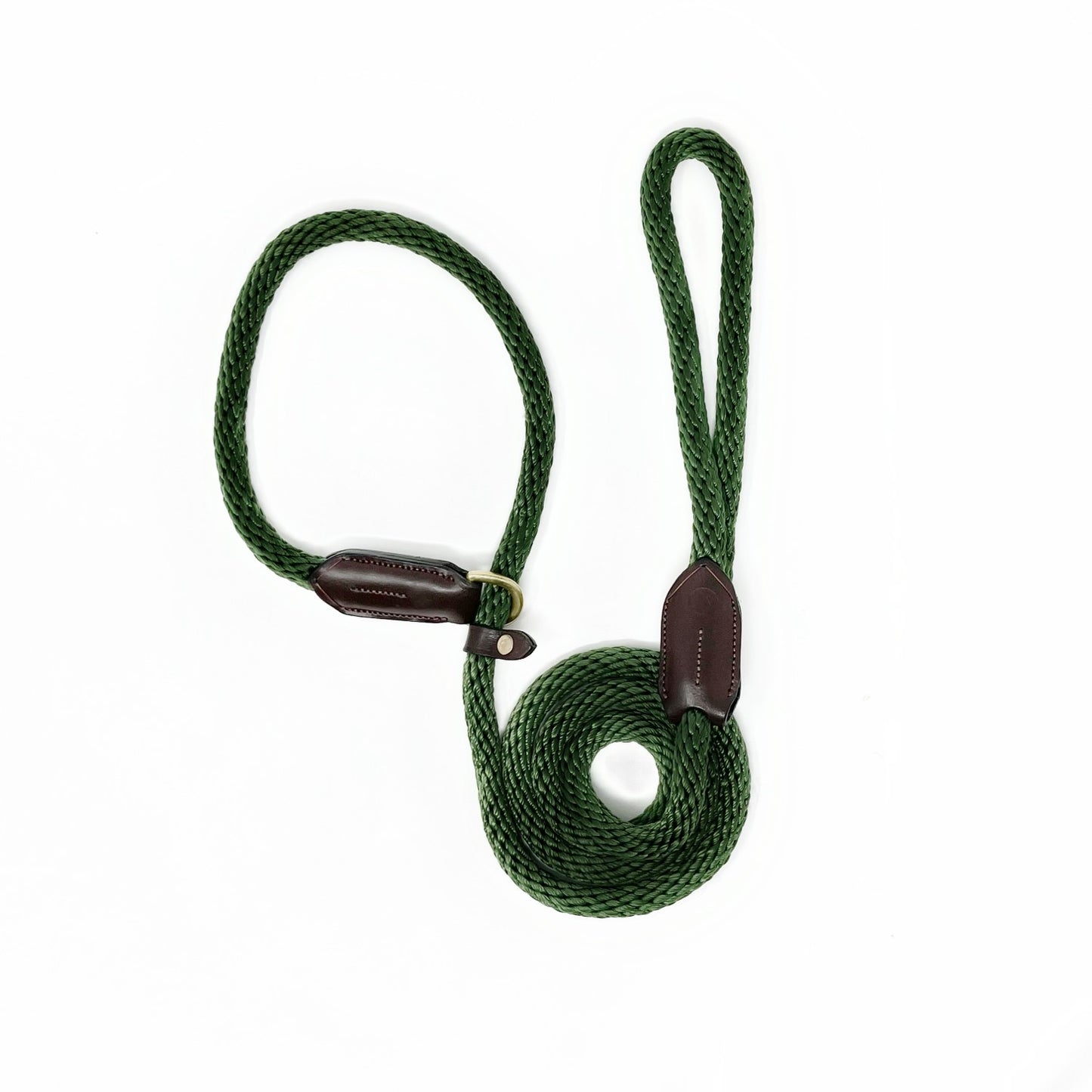 Forest Green Luxury Rope Slip Lead