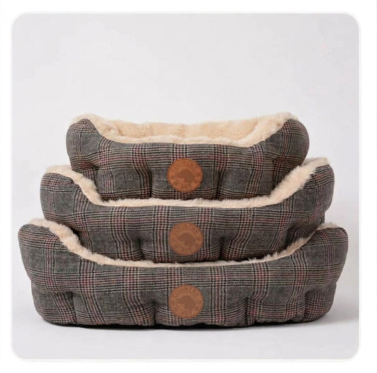 Luxury Tweed Dog Bed