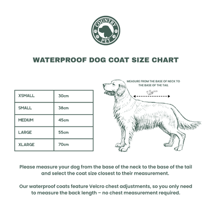 Green Waterproof Dog Coat With Harness Opening